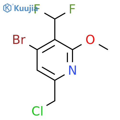 4-Bromo-6-(chloromethyl)-3-(difluoromethyl)-2-methoxypyridine structure