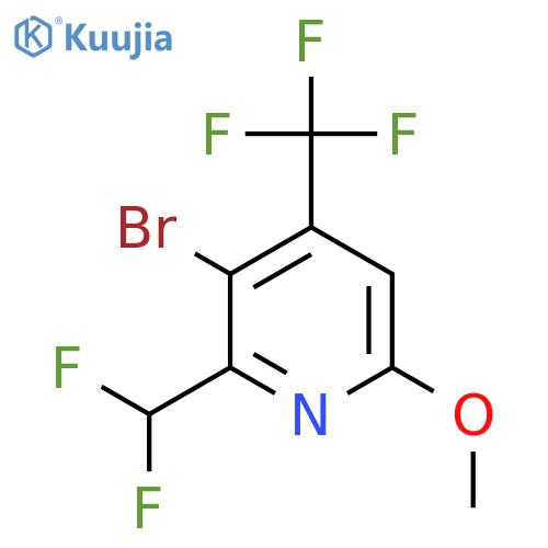 3-Bromo-2-(difluoromethyl)-6-methoxy-4-(trifluoromethyl)pyridine structure