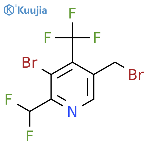 3-Bromo-5-(bromomethyl)-2-(difluoromethyl)-4-(trifluoromethyl)pyridine structure
