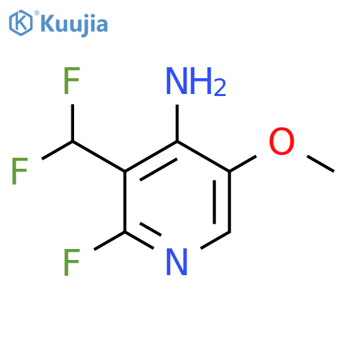 4-Amino-3-(difluoromethyl)-2-fluoro-5-methoxypyridine structure