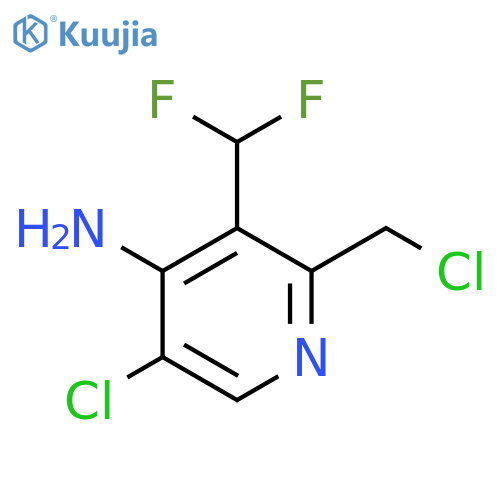 4-Amino-5-chloro-2-(chloromethyl)-3-(difluoromethyl)pyridine structure