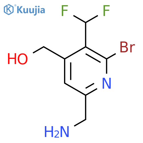 6-(Aminomethyl)-2-bromo-3-(difluoromethyl)pyridine-4-methanol structure