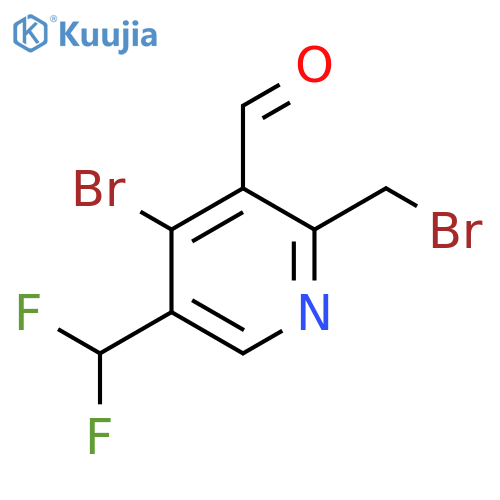 4-Bromo-2-(bromomethyl)-5-(difluoromethyl)pyridine-3-carboxaldehyde structure