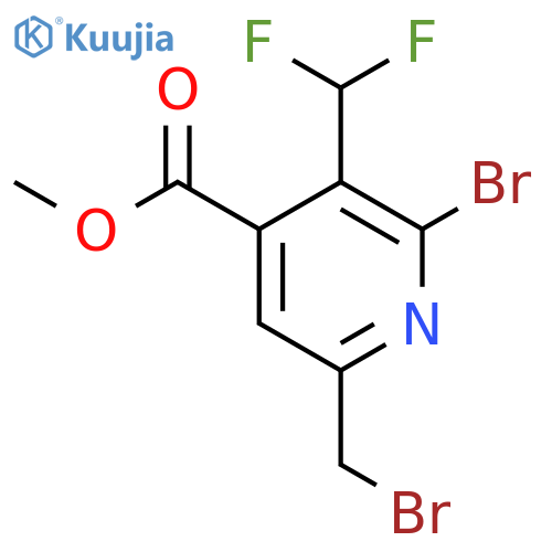 Methyl 2-bromo-6-(bromomethyl)-3-(difluoromethyl)pyridine-4-carboxylate structure