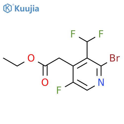Ethyl 2-bromo-3-(difluoromethyl)-5-fluoropyridine-4-acetate structure