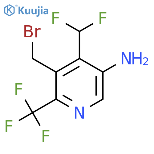 5-Amino-3-(bromomethyl)-4-(difluoromethyl)-2-(trifluoromethyl)pyridine structure