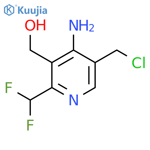 4-Amino-5-(chloromethyl)-2-(difluoromethyl)pyridine-3-methanol structure