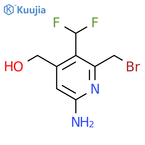 6-Amino-2-(bromomethyl)-3-(difluoromethyl)pyridine-4-methanol structure