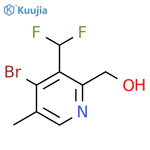 4-Bromo-3-(difluoromethyl)-5-methylpyridine-2-methanol structure