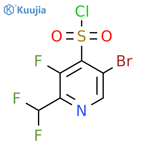 5-Bromo-2-(difluoromethyl)-3-fluoropyridine-4-sulfonyl chloride structure