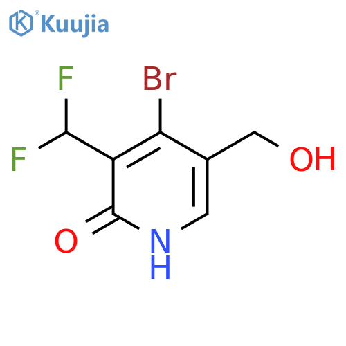 4-Bromo-3-(difluoromethyl)-2-hydroxypyridine-5-methanol structure