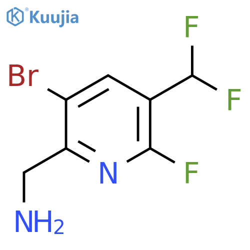 2-(Aminomethyl)-3-bromo-5-(difluoromethyl)-6-fluoropyridine structure