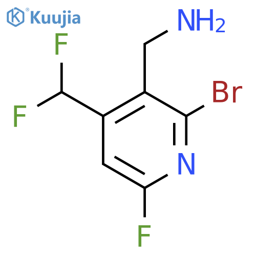 3-(Aminomethyl)-2-bromo-4-(difluoromethyl)-6-fluoropyridine structure