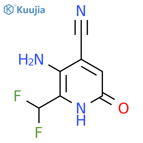 3-Amino-4-cyano-2-(difluoromethyl)-6-hydroxypyridine structure