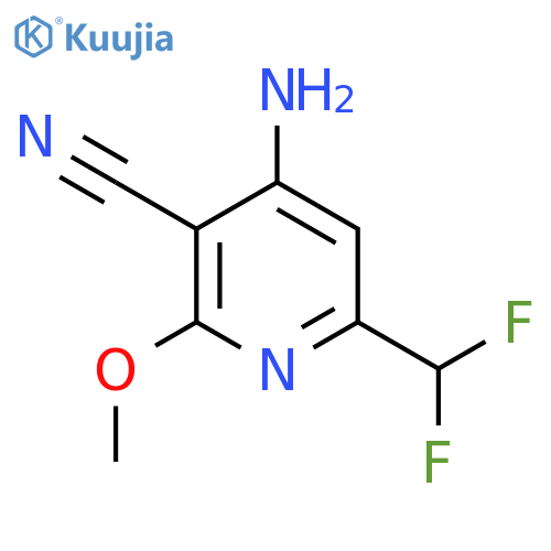4-Amino-3-cyano-6-(difluoromethyl)-2-methoxypyridine structure