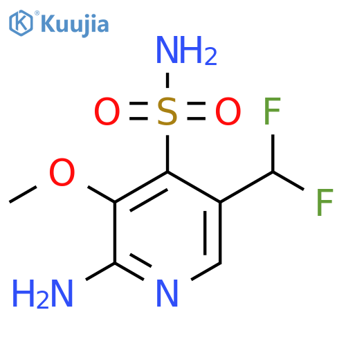 2-Amino-5-(difluoromethyl)-3-methoxypyridine-4-sulfonamide structure