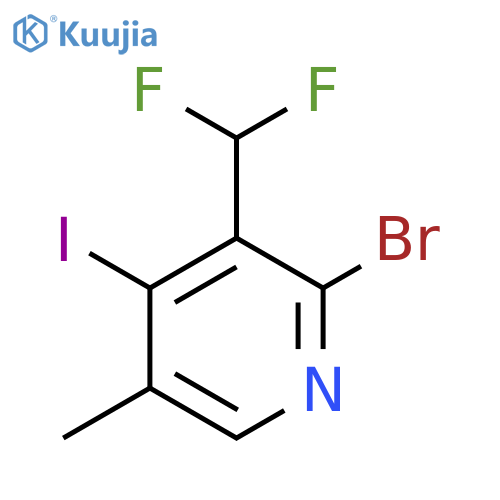 2-Bromo-3-(difluoromethyl)-4-iodo-5-methylpyridine structure