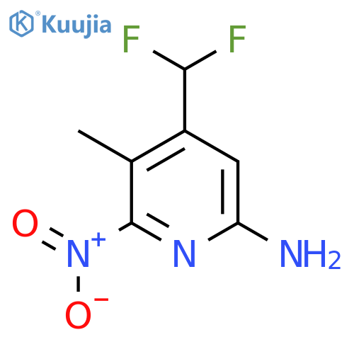 6-Amino-4-(difluoromethyl)-3-methyl-2-nitropyridine structure