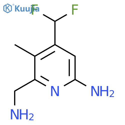 6-Amino-2-(aminomethyl)-4-(difluoromethyl)-3-methylpyridine structure
