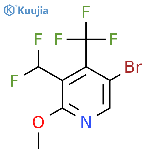 5-Bromo-3-(difluoromethyl)-2-methoxy-4-(trifluoromethyl)pyridine structure