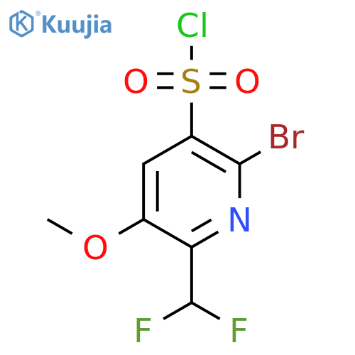 2-Bromo-6-(difluoromethyl)-5-methoxypyridine-3-sulfonyl chloride structure
