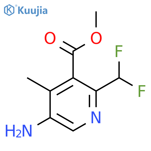 Methyl 5-amino-2-(difluoromethyl)-4-methylpyridine-3-carboxylate structure
