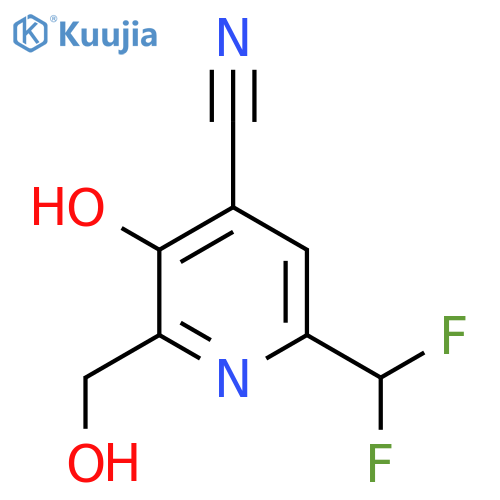 4-Cyano-6-(difluoromethyl)-3-hydroxypyridine-2-methanol structure