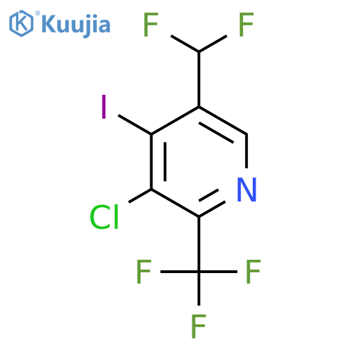 3-Chloro-5-(difluoromethyl)-4-iodo-2-(trifluoromethyl)pyridine structure
