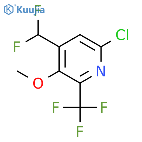 6-Chloro-4-(difluoromethyl)-3-methoxy-2-(trifluoromethyl)pyridine structure