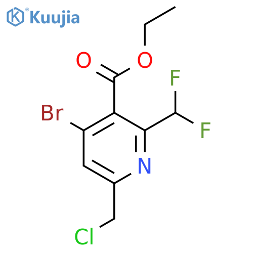 Ethyl 4-bromo-6-(chloromethyl)-2-(difluoromethyl)pyridine-3-carboxylate structure