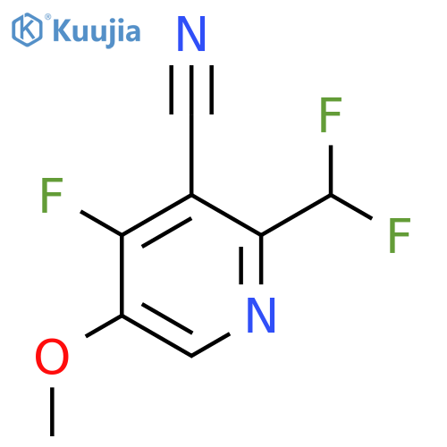 3-Cyano-2-(difluoromethyl)-4-fluoro-5-methoxypyridine structure