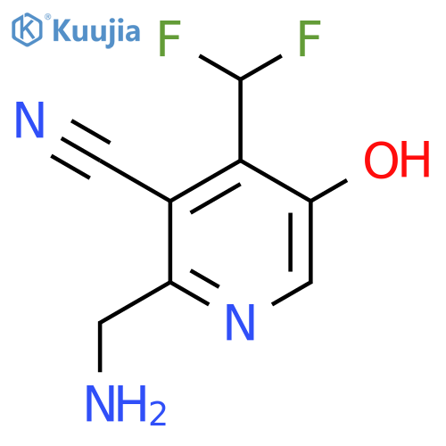 2-(Aminomethyl)-3-cyano-4-(difluoromethyl)-5-hydroxypyridine structure