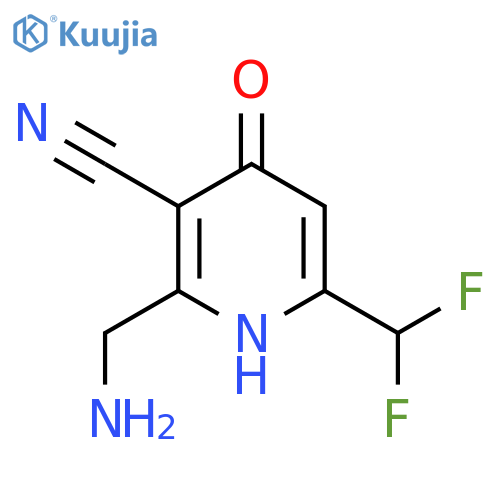 2-(Aminomethyl)-3-cyano-6-(difluoromethyl)-4-hydroxypyridine structure