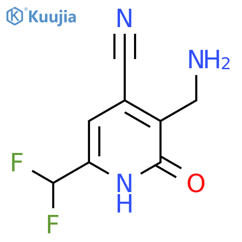 3-(Aminomethyl)-4-cyano-6-(difluoromethyl)-2-hydroxypyridine structure