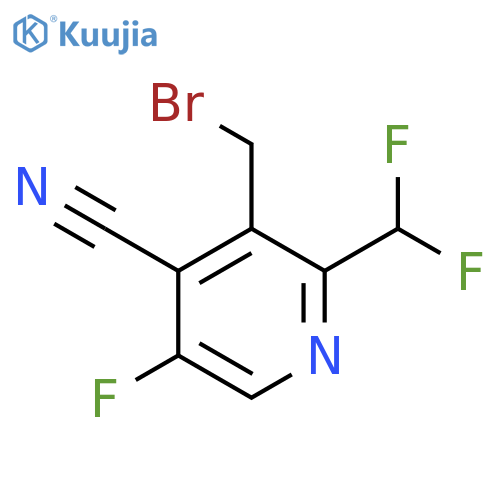 3-(Bromomethyl)-4-cyano-2-(difluoromethyl)-5-fluoropyridine structure
