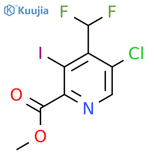 Methyl 5-chloro-4-(difluoromethyl)-3-iodopyridine-2-carboxylate structure