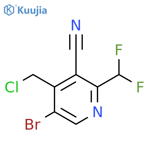 5-Bromo-4-(chloromethyl)-3-cyano-2-(difluoromethyl)pyridine structure
