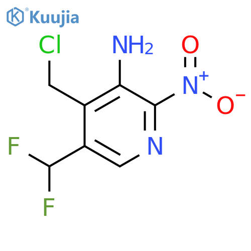 3-Amino-4-(chloromethyl)-5-(difluoromethyl)-2-nitropyridine structure