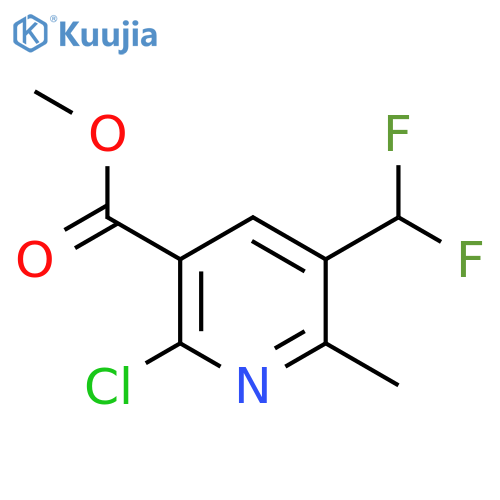 Methyl 2-chloro-5-(difluoromethyl)-6-methylpyridine-3-carboxylate structure