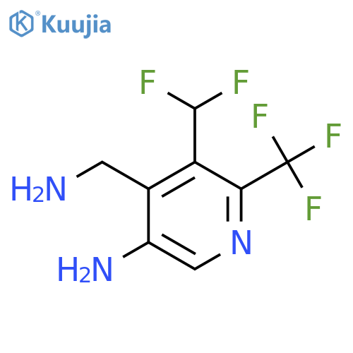 5-Amino-4-(aminomethyl)-3-(difluoromethyl)-2-(trifluoromethyl)pyridine structure