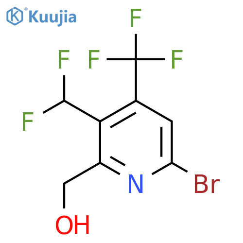 6-Bromo-3-(difluoromethyl)-4-(trifluoromethyl)pyridine-2-methanol structure