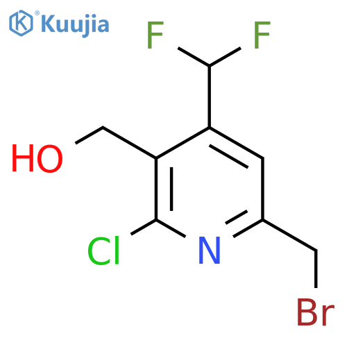 6-(Bromomethyl)-2-chloro-4-(difluoromethyl)pyridine-3-methanol structure