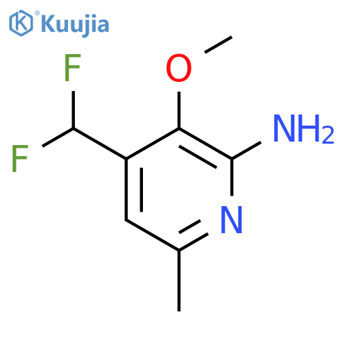 2-Amino-4-(difluoromethyl)-3-methoxy-6-methylpyridine structure