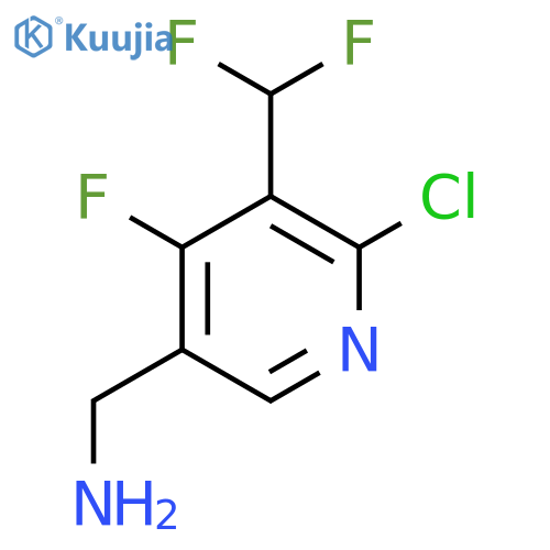 5-(Aminomethyl)-2-chloro-3-(difluoromethyl)-4-fluoropyridine structure