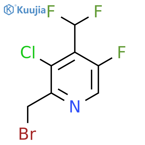 2-(Bromomethyl)-3-chloro-4-(difluoromethyl)-5-fluoropyridine structure