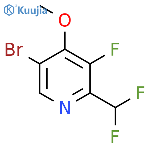 5-Bromo-2-(difluoromethyl)-3-fluoro-4-methoxypyridine structure