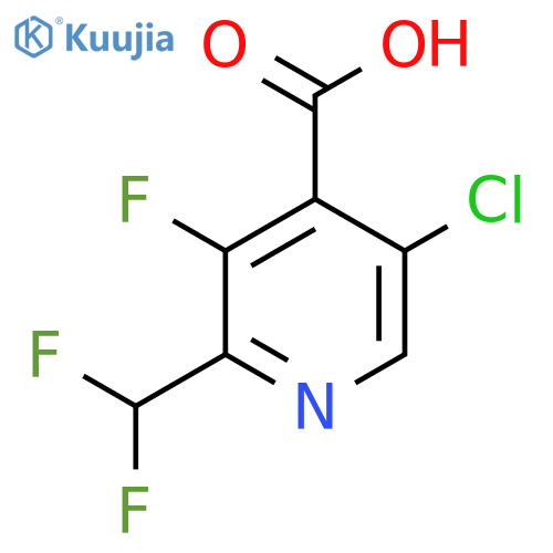 5-Chloro-2-(difluoromethyl)-3-fluoropyridine-4-carboxylic acid structure