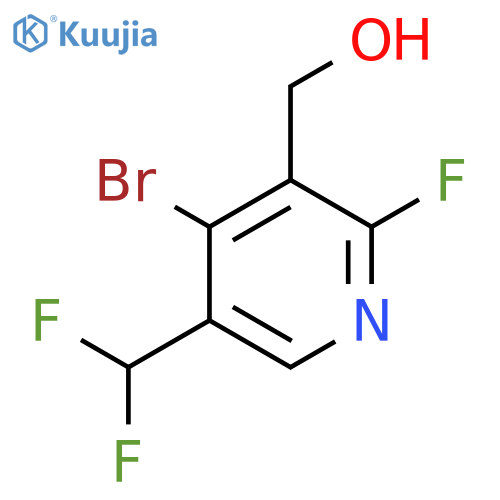 4-Bromo-5-(difluoromethyl)-2-fluoropyridine-3-methanol structure