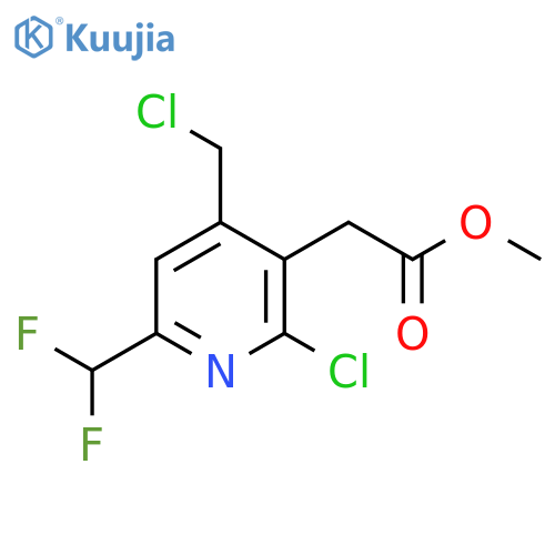 Methyl 2-chloro-4-(chloromethyl)-6-(difluoromethyl)pyridine-3-acetate structure