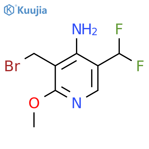 4-Amino-3-(bromomethyl)-5-(difluoromethyl)-2-methoxypyridine structure